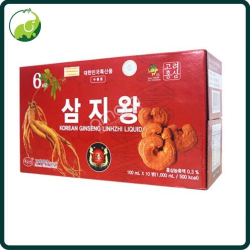 Nước Hồng Sâm Linh Chi KGS Hàn Quốc (Hộp 10 Chai)