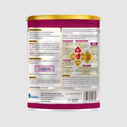 Sữa Bột Gluvita Gold Lon 900gr (Người Tiểu Đường)