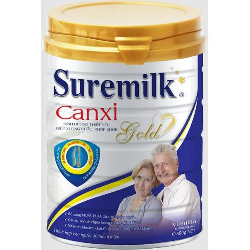 Sữa Bột Suremilk Canxi Gold Lon 800gr (Người Trưởng Thành)