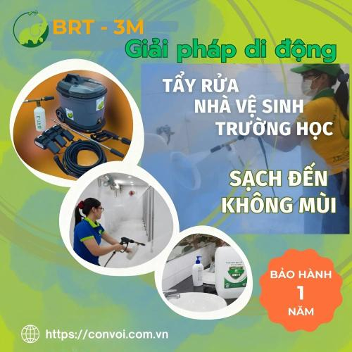 Giải Pháp Di Động BRT -3M | Tẩy Rửa Nhà Vệ Sinh Trường